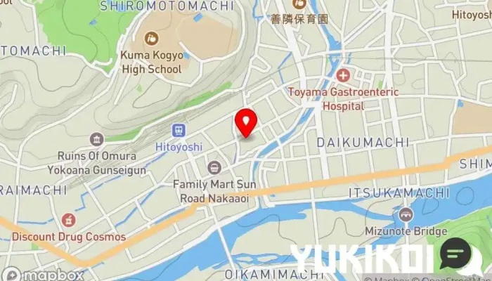 の地図 ひとよし森のホール・カフェ コンサート ホール, アート ギャラリー, カフェ・喫茶, コーヒーショップ・喫茶店 で 人吉市