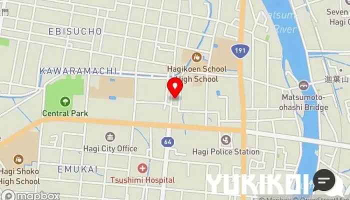 の地図 びっくり屋たまちゃん テイクアウト で 萩市