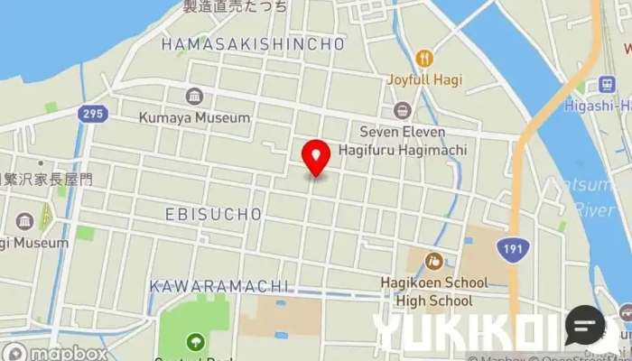 の地図 ふじたや 蕎麦店 で 萩市