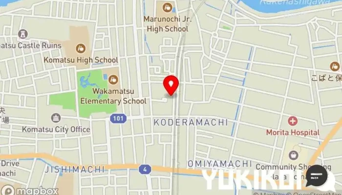 の地図 ふじ田 和食店 で 小松市