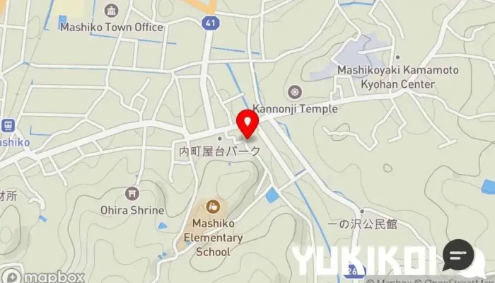 の地図 ふるさと益子（特定非営利活動法人） レストラン で 益子町