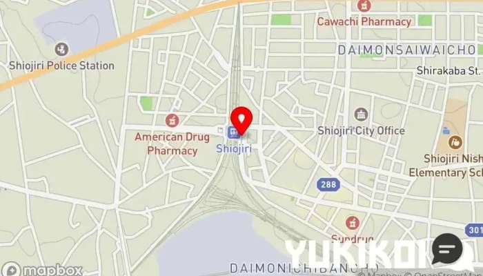 の地図 ほっとしてざわ塩尻駅店 蕎麦店 で 塩尻市