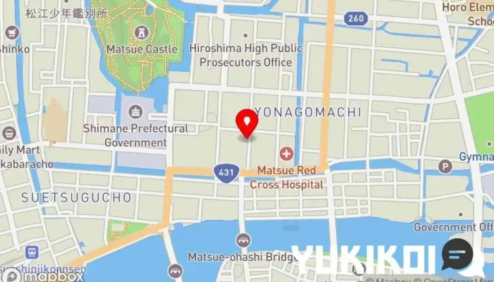 の地図 ぼうげつ 定食屋 で 松江市