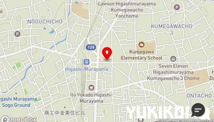 の地図 ますも庵 蕎麦店 で 東村山市