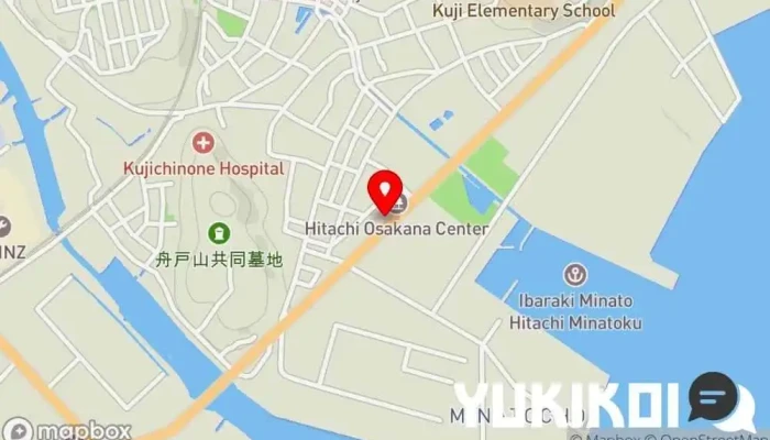 の地図 みなとや 和食店 で 日立市