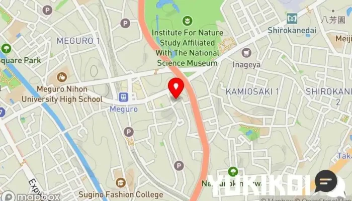 の地図 めぐろ三ツ星食堂(メグロミツボシショクドウ) 日本式洋食レストラン, 和食店 で 品川区