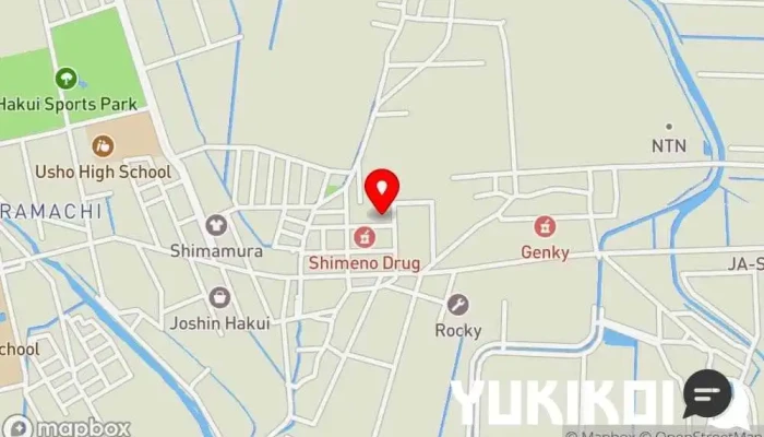 の地図 めん六や 石川羽咋店 定食屋 で 羽咋市