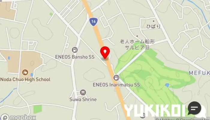 の地図 もちもちの木 野田店 ラーメン屋 で 野田市