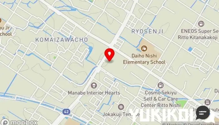 の地図 ももたろう 草津店 お好み焼き店 で 草津市