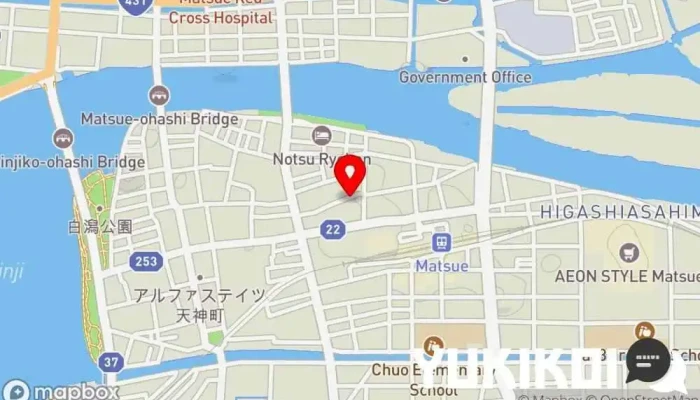の地図 やまおか食堂 居酒屋 で 松江市