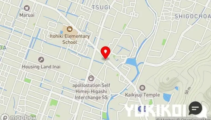 の地図 やま七 鉄板焼き店 で 姫路市