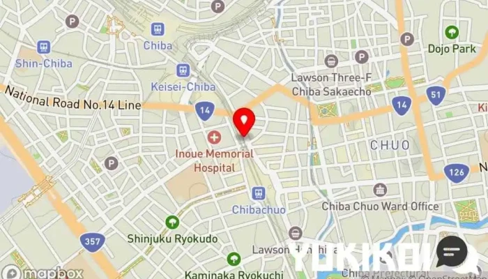 の地図 やよい軒 千葉シーワン店 定食屋, 朝食レストラン, 鶏料理店, ファミリー レストラン, 和食店, テイクアウト, レストラン, 米レストラン, すき焼きレストラン, 洋食レストラン で 千葉市