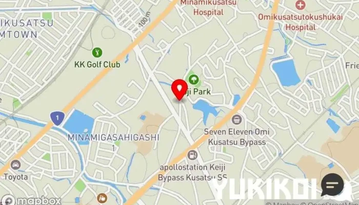 の地図 ゆーみー食堂 定食屋 で 草津市