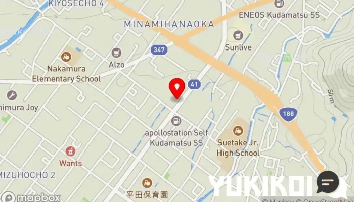 の地図 らーめん食堂ろくの家 下松店 ラーメン屋 で 下松市