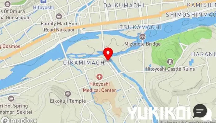 の地図 りんどう モダン居酒屋レストラン で 人吉市