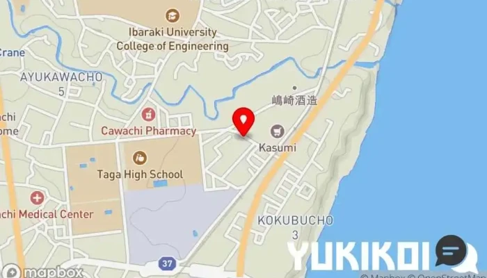 の地図 ゑびす亭 蕎麦店 で 日立市