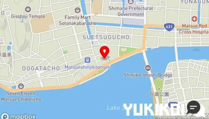 の地図 アガン松江店 インド料理店, カレー店, テイクアウト, レストラン で 松江市