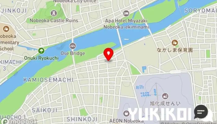 の地図 アジアフード いち アジア料理店 で 延岡市