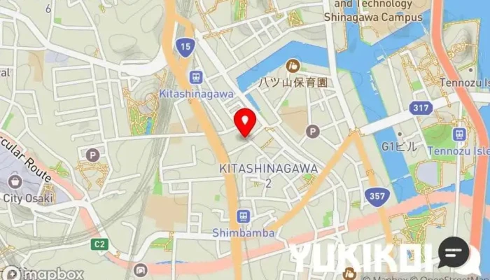 の地図 アジアンコ 品川店 インド料理店, アジア料理店, インド料理テイクアウト専門店, テイクアウト, タイ料理店 で 品川区