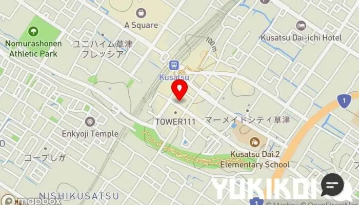 の地図 アムール イタリア料理店 で 草津市