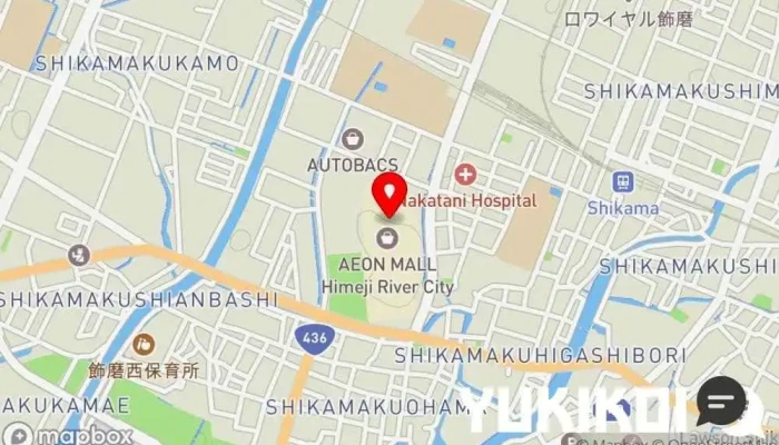 の地図 イオンモール姫路リバーシティー夢厨房 日本式洋食レストラン で 姫路市