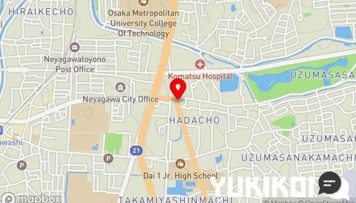 の地図 インド料理 ジャナキ インド料理店 で 寝屋川市