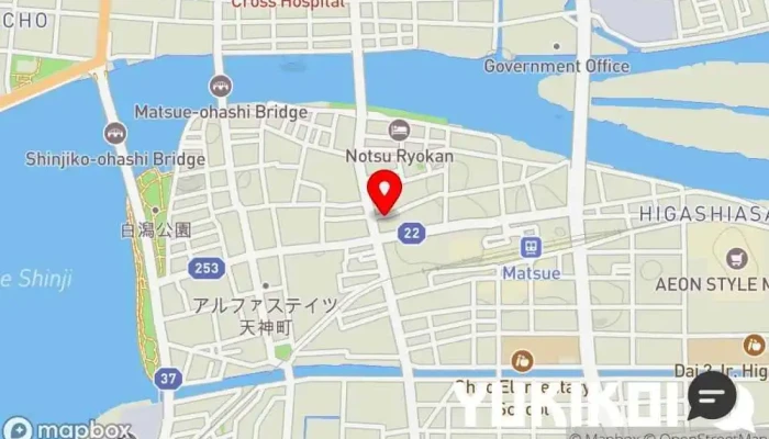 の地図 ウィンザーノット レストラン, バー, カフェ・喫茶, フランス料理店 で 松江市伊勢宮町