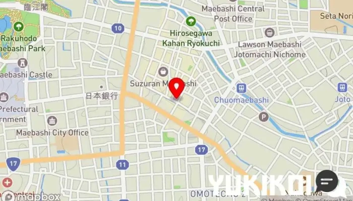 の地図 ウレシイ餃子バル リバール 居酒屋, 中華料理店 で 前橋市