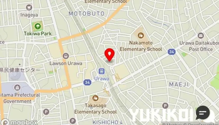 の地図 オステリア アズーリ カーサ イタリア料理店 で さいたま市