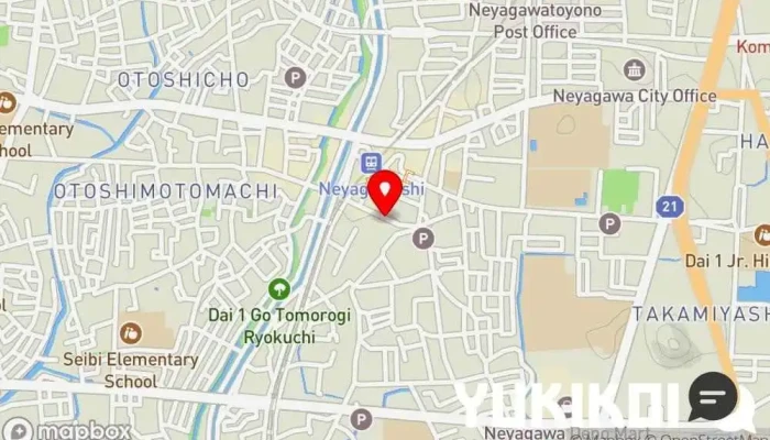 の地図 オステリアカンパーナ イタリア料理店, ナポリ料理店（イタリア）, ピザ店, レストラン, シチリア料理店（イタリア）, 南イタリア料理店 で 寝屋川市