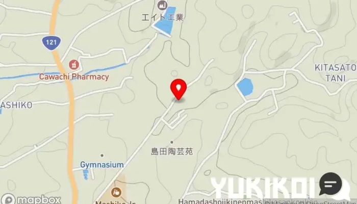 の地図 カフェレストラン 益子の茶屋 カフェ・喫茶, コーヒーショップ・喫茶店, レストラン で 益子町