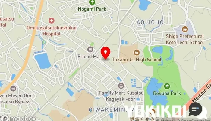 の地図 カフェ＆レストランALLAVOLTA レストラン で 草津市