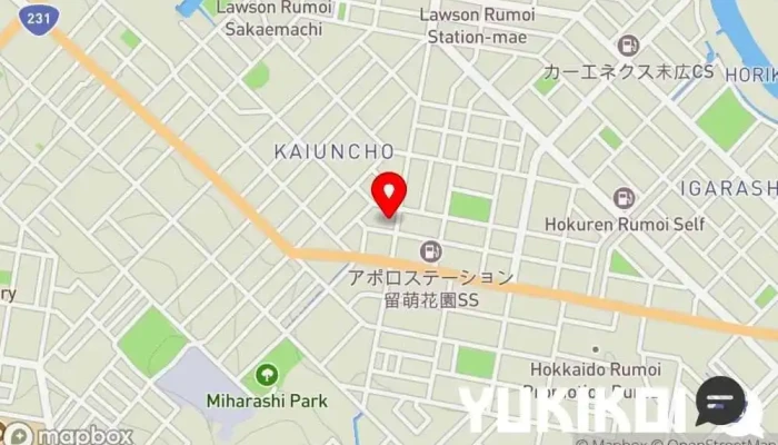 の地図 カリー ザイオン (CURRY ZION) カレー店 で 留萌市