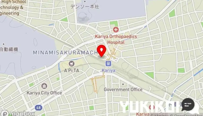 の地図 カレーうどん専門 サンビーノ うどん屋 で 刈谷市