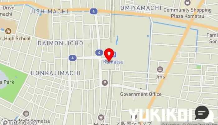 の地図 カレーの市民アルバ 小松駅店 カレー店, レストラン で 小松市
