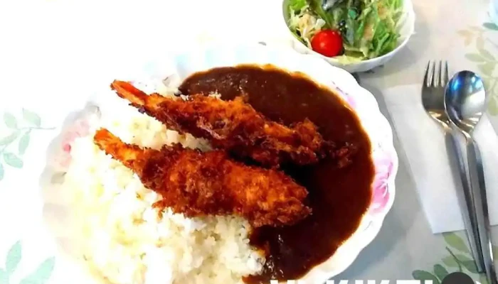 カレースパゲッティー 北緯45 豚カツ - 名寄市