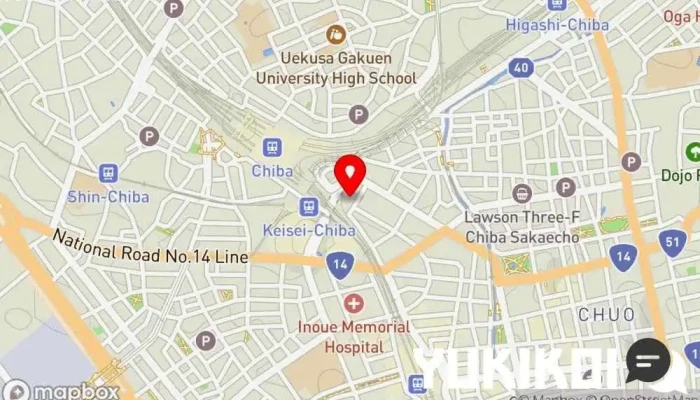 の地図 ガスト 千葉駅東口店 ファミリー レストラン, 朝食レストラン, 日本式洋食レストラン, 宅配/出前, テイクアウト, レストラン, 洋食レストラン で 千葉市