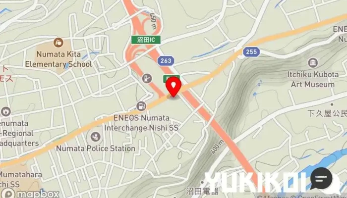 の地図 ガスト 沼田インター店 ファミリー レストラン, 朝食レストラン, 日本式洋食レストラン, 宅配/出前, テイクアウト, レストラン, 洋食レストラン で 沼田市