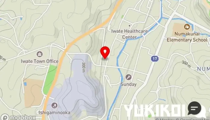 の地図 キッチンtanaka レストラン で 岩手町