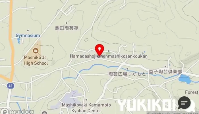 の地図 キッチン&カフェ絵里珈 サンドイッチ店, カフェ・喫茶, コーヒーショップ・喫茶店, かつ丼屋 で 益子町