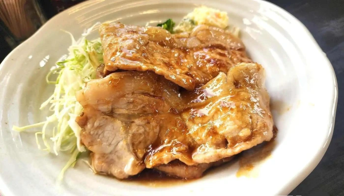 キッチン赤いえんとつ -  生姜焼き - 長野原町
