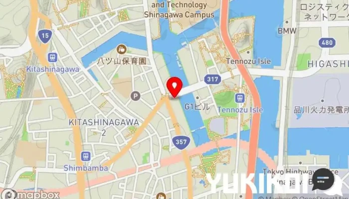 の地図 キャプテンズワーフ 地中海料理店, フランス料理店, イタリア料理店, レストラン, スペイン料理店, 船上レストラン, 洋食レストラン で 品川区