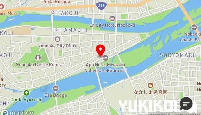 の地図 ギョーザ専門店 黒兵衛 延岡 点心店 で 延岡市