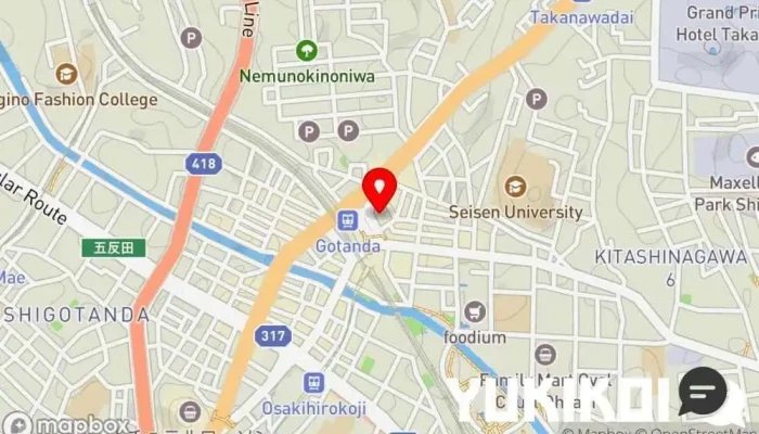 の地図 グリル エフ 日本式洋食レストラン, グリル で 品川区