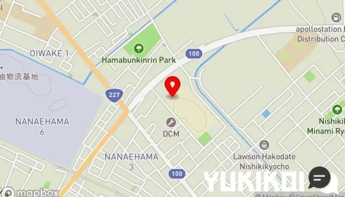 の地図 ケンタッキーフライドチキンイオン上磯店 ファースト フード店, カフェテリア, チキンショップ, チキン ウイング レストラン, 児童向けパーティー料理店, 宅配/出前, テイクアウト, レストラン, 軽食店 で 北斗市