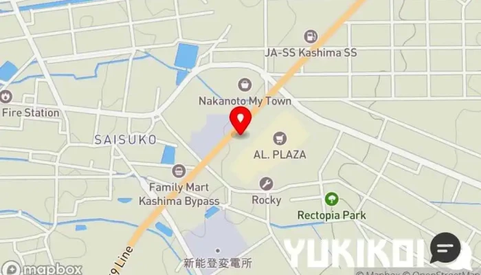 の地図 ココス 鹿島バイパス店 ファミリー レストラン, 朝食レストラン, フレンチステーキハウス, ピザ店 で 中能登町