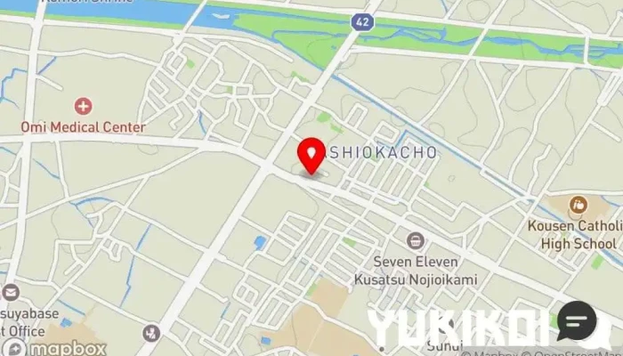 の地図 コリアンキッチンクン 韓国料理店, 居酒屋, テイクアウト, レストラン で 草津市
