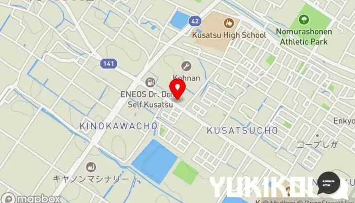 の地図 サガミ 草津店 和食店, ファミリー レストラン, 麺類専門店, レストラン, 蕎麦店, うどん屋 で 草津市