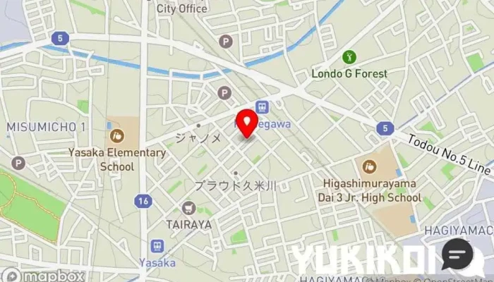 の地図 サンガム インド料理店 で 東村山市