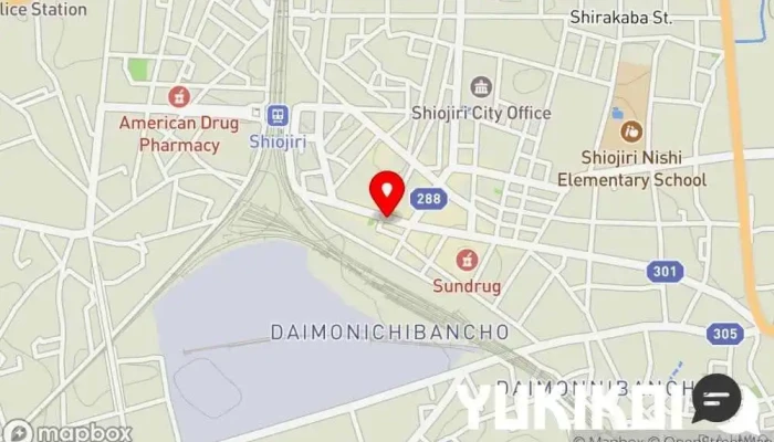 の地図 シオジリ_ストア レストラン で 塩尻市